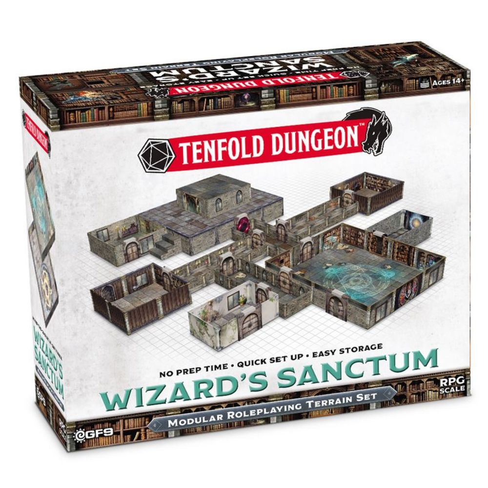 Tenfold Dungeon: Wizard's Sanctum | Modular Roleplaying Terrain